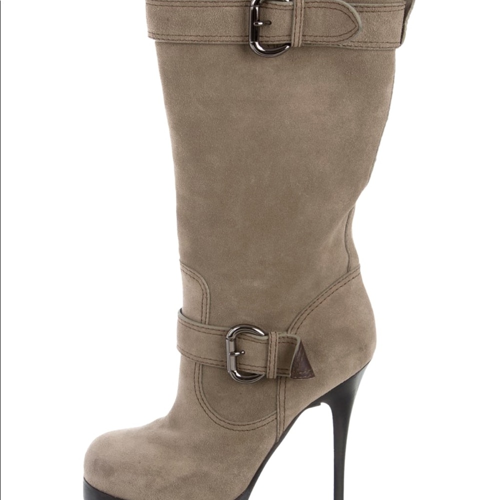 Giuseppe Zanotti Suede Platform buckle boots - Size 8.5